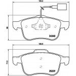 Brembo Σετ τακάκια, Δισκόφρενα - P 23 132