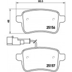 Brembo Σετ τακάκια, Δισκόφρενα - P 23 133