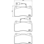 Brembo Σετ τακάκια, Δισκόφρενα - P 23 134X