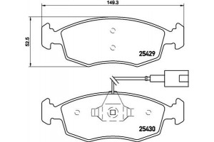 Brembo Σετ τακάκια, Δισκόφρενα - P 23 138