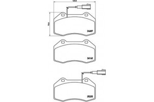 Brembo Σετ τακάκια, Δισκόφρενα - P 23 139