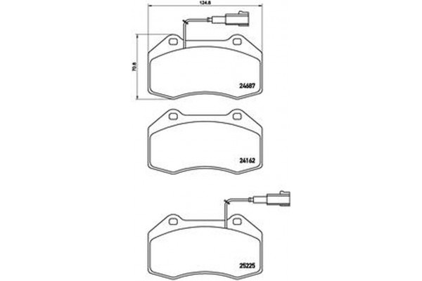 Brembo Σετ τακάκια, Δισκόφρενα - P 23 139 Brembo Σετ τακάκια, Δισκόφρενα - P 23 139