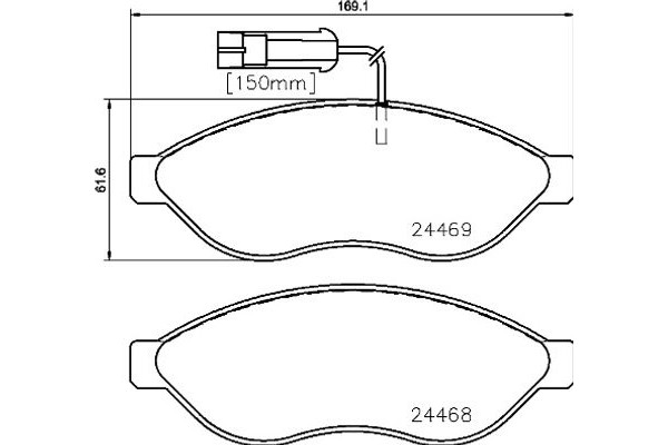 Brembo Σετ τακάκια, Δισκόφρενα - P 23 143