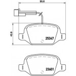 Brembo Σετ τακάκια, Δισκόφρενα - P 23 146