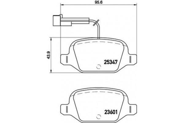 Brembo Σετ τακάκια, Δισκόφρενα - P 23 146