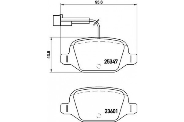 Brembo Σετ τακάκια, Δισκόφρενα - P 23 146