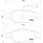 Brembo Σετ τακάκια, Δισκόφρενα - P 23 148