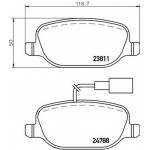 Brembo Σετ τακάκια, Δισκόφρενα - P 23 152