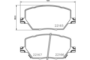 Brembo Σετ τακάκια, Δισκόφρενα - P 23 164