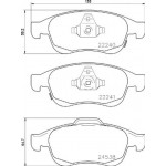 Brembo Σετ τακάκια, Δισκόφρενα - P 23 165