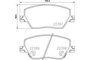 Brembo Σετ τακάκια, Δισκόφρενα - P 23 170