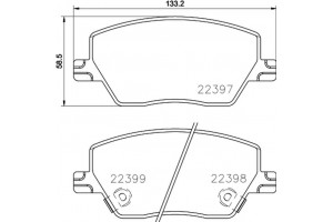 Brembo Σετ τακάκια, Δισκόφρενα - P 23 170