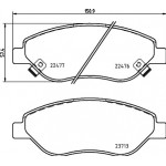 Brembo Σετ τακάκια, Δισκόφρενα - P 23 178