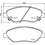 Brembo Σετ τακάκια, Δισκόφρενα - P 23 178