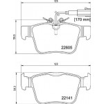 Brembo Σετ τακάκια, Δισκόφρενα - P 23 180