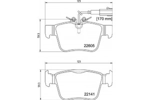 Brembo Σετ τακάκια, Δισκόφρενα - P 23 180