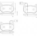 Brembo Σετ τακάκια, Δισκόφρενα - P 23 184