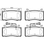 Brembo Σετ τακάκια, Δισκόφρενα - P 23 185