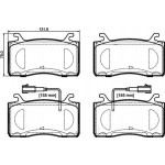 Brembo Σετ τακάκια, Δισκόφρενα - P 23 185