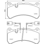 Brembo Σετ τακάκια, Δισκόφρενα - P 23 186