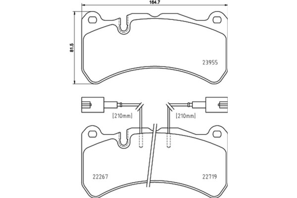 Brembo Σετ τακάκια, Δισκόφρενα - P 23 186