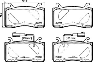 Brembo Σετ τακάκια, Δισκόφρενα - P 23 187