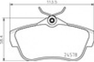 Brembo Σετ τακάκια, Δισκόφρενα - P 23 189