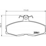 Brembo Σετ τακάκια, Δισκόφρενα - P 24 013 Brembo Σετ τακάκια, Δισκόφρενα - P 24 013