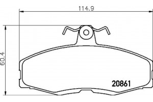 Brembo Σετ τακάκια, Δισκόφρενα - P 24 013