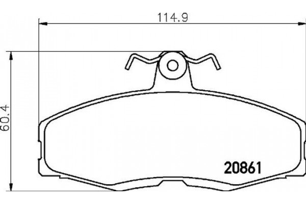 Brembo Σετ τακάκια, Δισκόφρενα - P 24 013