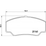 Brembo Σετ τακάκια, Δισκόφρενα - P 24 023