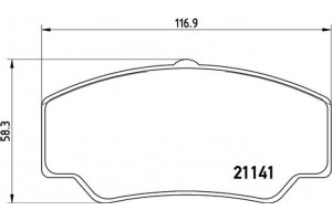 Brembo Σετ τακάκια, Δισκόφρενα - P 24 023