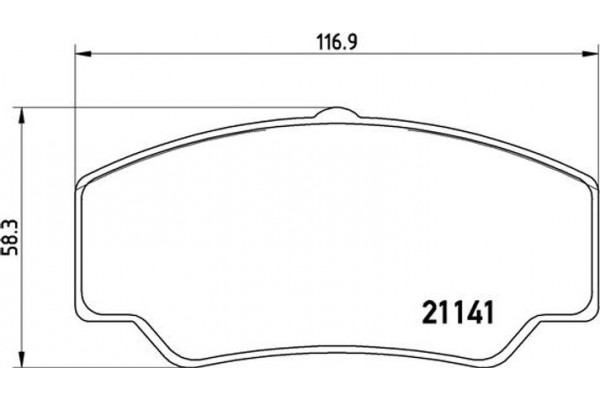 Brembo Σετ τακάκια, Δισκόφρενα - P 24 023