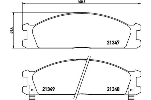 Brembo Σετ τακάκια, Δισκόφρενα - P 24 026