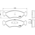 Brembo Σετ τακάκια, Δισκόφρενα - P 24 028