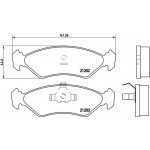 Brembo Σετ τακάκια, Δισκόφρενα - P 24 028