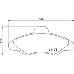 Brembo Σετ τακάκια, Δισκόφρενα - P 24 029