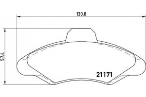 Brembo Σετ τακάκια, Δισκόφρενα - P 24 029