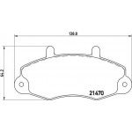 Brembo Σετ τακάκια, Δισκόφρενα - P 24 032