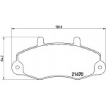 Brembo Σετ τακάκια, Δισκόφρενα - P 24 032