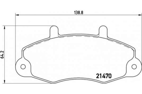 Brembo Σετ τακάκια, Δισκόφρενα - P 24 032