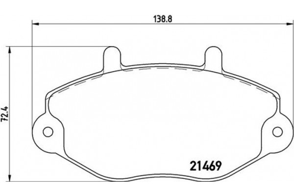 Brembo Σετ τακάκια, Δισκόφρενα - P 24 033