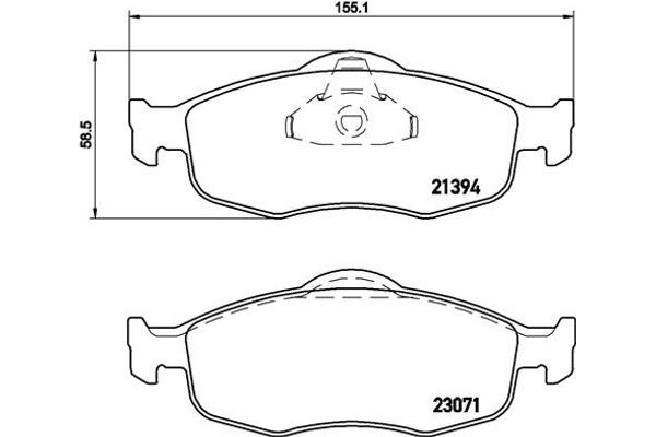 Brembo Σετ τακάκια, Δισκόφρενα - P 24 037