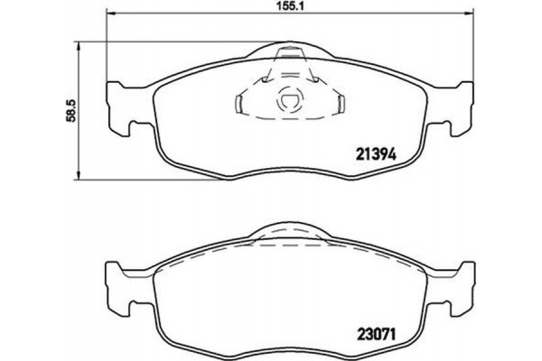 Brembo Σετ τακάκια, Δισκόφρενα - P 24 037