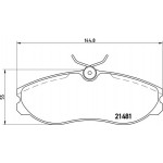 Brembo Σετ τακάκια, Δισκόφρενα - P 24 039