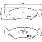 Brembo Σετ τακάκια, Δισκόφρενα - P 24 044
