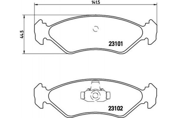 Brembo Σετ τακάκια, Δισκόφρενα - P 24 044