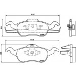 Brembo Σετ τακάκια, Δισκόφρενα - P 24 046