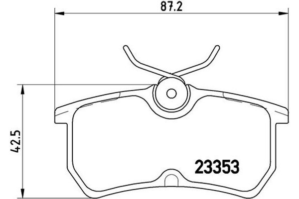 Brembo Σετ τακάκια, Δισκόφρενα - P 24 047