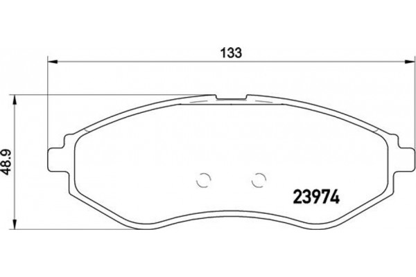 Brembo Σετ τακάκια, Δισκόφρενα - P 24 048